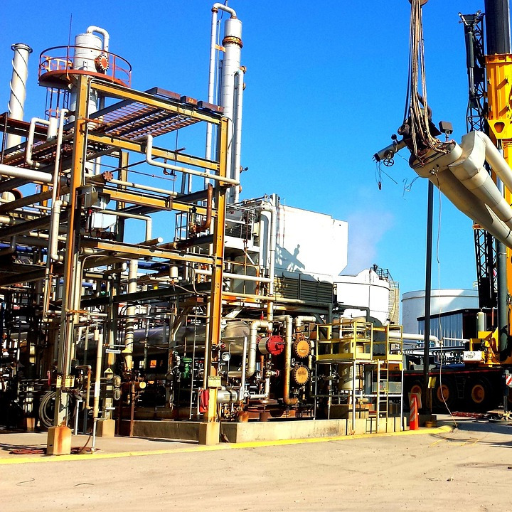 oil refinery daytime